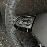 Volant en carbone LED compatible avec Volkswagen Golf8 MK8 MK7 MK6 GTI GTD GTS GTE GLI R Line R CC Polo Passat JETTA GTR Golf7 Golf6