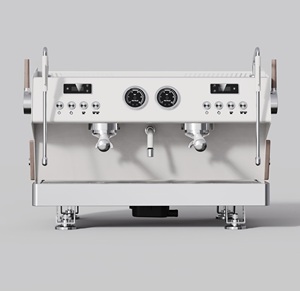 Machine à café professionnelle à deux groupes pour les cafés, avec deux chaudières : une chaudière à café en acier inoxydable de 0,5 L et une chaudière double de 6 L - Product Image 3