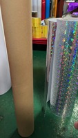 Rollo de hoja de vinilo brillante resistente a los rayos UV resistente al agua imprimible con láser holográfico para etiqueta de impresión Digital de letrero