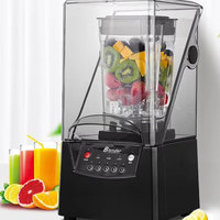 Mixeur Commercial Silencieux Multifonction Automatique, Broyeur à Glace Haute Puissance pour Salons de Thé et Robots Culinaire Professionnels