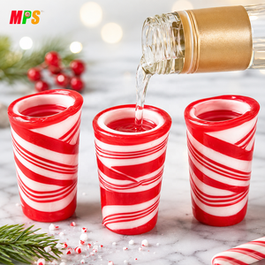 OEM produttori di caramelle personalizzato cucchiaio per mescolare caramelle menta piperita <span class=keywords><strong>dolce</strong></span> Shotglass commestibile - Product Image 3