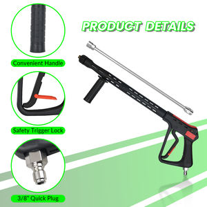 <span class=keywords><strong>Pistola</strong></span> de Lavado a Presión <span class=keywords><strong>Universal</strong></span> de 350 Bares, 5000 PSI, 70 L/M, Gran Caudal, <span class=keywords><strong>Pistola</strong></span> de Lavado de Autos con Varilla de Extensión, Conector Rápido de 1/4\" - Product Image 2