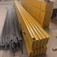Tube carré GRP à haute résistance diélectrique, profilé en fibre de verre extrudé anti-UV pour support de câble d'armoire électrique