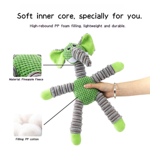 Jouets <span class=keywords><strong>pour</strong></span> chiens en peluche mignons et durables, jouets interactifs en peluche <span class=keywords><strong>pour</strong></span> chiens de petite et moyenne taille, jouet à mâcher en peluche <span class=keywords><strong>pour</strong></span> animaux de compagnie, dessin animé - Product Image 4