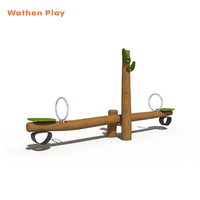 Peralatan Bermain Anak dari Kayu Robinia, Palang Horizontal, Monkey Bar, untuk Taman Kanak-Kanak