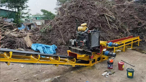 Trituradora de placa de madera integrada con cabezal de martillo con trituradora móvil de gran rendimiento, máquina trituradora de ramas de árbol con motor diésel - Product Image 6