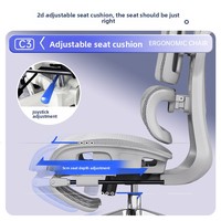 Chaise de bureau moderne en maille, chaise d'ordinateur ergonomique, chaise de maison avec soutien lombaire, confortable pour les longues périodes de siège, inclinable