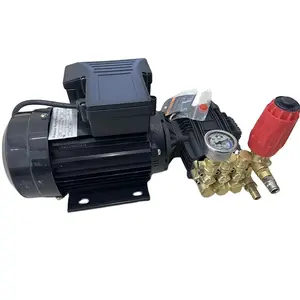 高压泵组: 220V，50hz，0.75 KW单相，1400 RPM，70-100bar，4 L/MIN