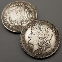 Pièce de monnaie Morgan en argent de 45 mm, années 1881, 1878, 1898, 1921, objets de collection anciens, cadeaux
