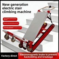 Chariot d'escalade électrique pliable pour escaliers, avec chenilles en caoutchouc, pour usage domestique et transport de charges lourdes
