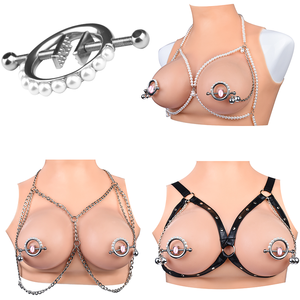 Pinces à mamelon de simulateur de métal non perçantes pour couple - Product Image 1