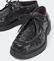 Chaussures Derby et Mocassins pour Hommes en Cuir de Veau de Qualité Supérieure avec Étiquettes – Modèle Haddock en Cuir Tressé Intégral