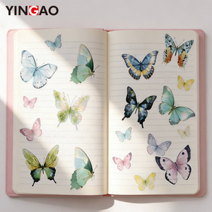 Pegatinas de Mariposas Personalizadas, Resistentes al Agua, Removibles, Transparentes, Resistentes a los Rayos UV, <span class=keywords><strong>para</strong></span> Decoración de Ventanas, Pegatinas de PVC Troqueladas - Product Image 4