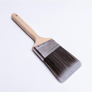 Pinceles planos para pintar con cerdas de cerdo, mango de madera natural y azul, grado industrial, de 20 a 100 mm - Product Image 2