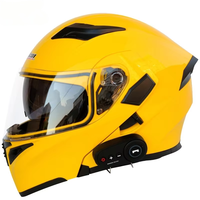 Casque de moto intégral avec système d'intercom, homologué DOT, taille adulte, modèle 902K10