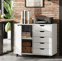 Meuble de bureau moderne en bois MDF Tiroir mobile Armoire de stockage de fichiers modulaire pour bureau