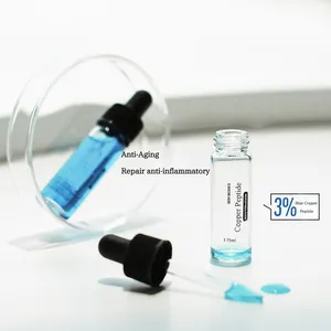 青い銅のペプチドストックソリューションエッセンスマイクロペプタイドスキン修理ペプタイドシワを取り除く保湿酸化防止剤を締める