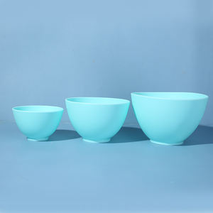 Vente flash : Ensemble de bols mélangeurs en silicone pour la beauté, faits <span class=keywords><strong>maison</strong></span>, en gel de silice, lisses, doux, 3 tailles, écologiques, réutilisables, durables, pour <span class=keywords><strong>masque</strong></span> facial - Product Image 2