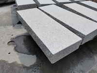 Pierre décorative d'extérieur à bas prix, pierre naturelle en granit blanc, pavés de bordure, pierres de marche, ardoise, pierre de bordure
