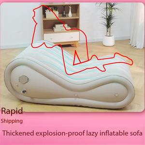 Fauteuil inclinable sensuel entièrement automatique en PVC et fibre végétale, canapé gonflable ergonomique, chaise longue <span class=keywords><strong>pour</strong></span> couple, grand coussin multifonctionnel - Product Image 2