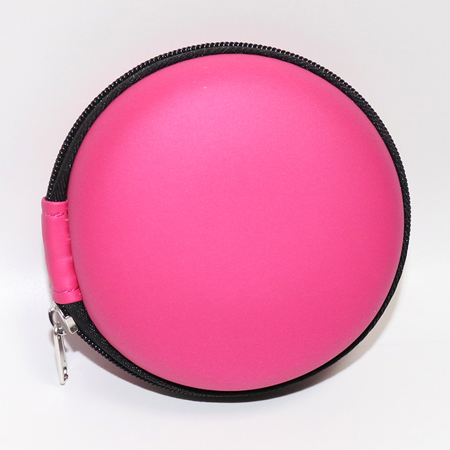 Shockproof Waterproof EVA Case for In-Ear Headphones - Hard Shell Round Zipper Carrying Pouch for Earbuds