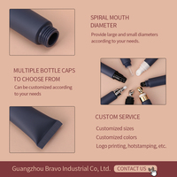 Crème contour des yeux personnalisée 20g 10ml Tube d'emballage en plastique pressé de crème contour des yeux de couleur de lèvre de tube vide cosmétique avec tête de vibration en céramique