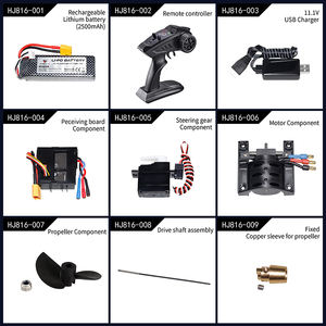 Usine HJ816/816PRO accessoires batterie chargeur USB <span class=keywords><strong>RC</strong></span> jouets <span class=keywords><strong>moteur</strong></span> de bateau <span class=keywords><strong>hors</strong></span>-<span class=keywords><strong>bord</strong></span> électrique bateaux à distance pièces de bateau - Product Image 3