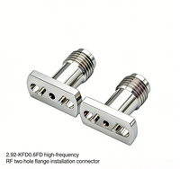 Connecteur coaxial RF 2.92-KFD0.6FD 50 ohms DC-40 GHz, installation à bride 2 trous, fiche femelle en acier inoxydable, aiguille de précision