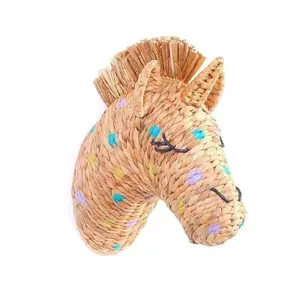 Jacinto de agua mermelada unicornio lunares taxidermia decoración de pared ciervo decoración de pared montaje colgante para guardería o habitación de niños