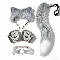 Nouveau Masque de Renard Chinois de Studio Halloween Strange Tales, Demi-Masque de Masquerade, Visage de Renard Spirituel, Visage de Chat, Accessoire Queue de Renard pour Hommes