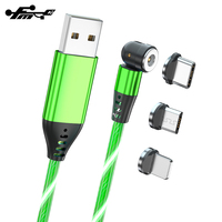 540 Isi Daya Malam Gelap Berputar Magnetis Kabel USB 3 In 1