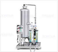 ZONESUN ZS-CF4A semi-automatique 4 têtes soda eau pétillante CO2 boisson gazeuse canettes de boisson Machine de remplissage liquide