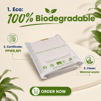 Sac de shopping personnalisé biodégradable avec poignée Flexiloop et fermeture éclair, en plastique compostable PLA PBAT écologique pour l'emballage de chaussures et de vêtements