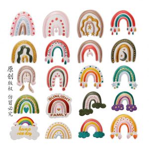 Collection de broderies thermocollantes, diverses patchs arc-en-ciel pour décoration, cadeau - Product Image 1