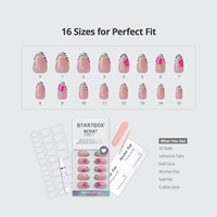 Faux ongles courts en gel souple, rose amande, effet œil de chat, de haute qualité, faits main, de luxe, pour l'été, à presser, vente en gros