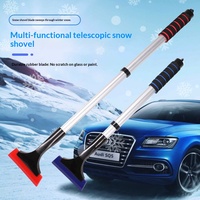 Brosse à neige Oxford pour voiture, en alliage d'aluminium télescopique, grattoir multifonctionnel pour le nettoyage des vitres, en plastique, 40x11,5 cm, marque OEM XC-001