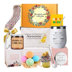 Muy pronto, regalo, obtenga un práctico autocuidado de baño Natural con tarjeta de felicitación, aromaterapia, hermoso, lujoso, juegos de regalo para mujeres