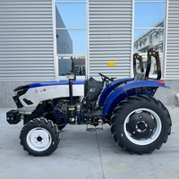 Tracteur agricole compact diesel 50 CV 4x4 avec cultivateur pour la préparation des semis et le travail du sol