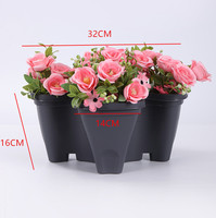Fabriek Groothandel Driedimensionale Multi-Layer Hars Bloempot Creatieve Combinatie Voor Balkon Plantaardige Aardbei Planten