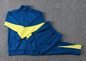 Traje de Entrenamiento Corto con Cremallera Completa Estampado Otoño Invierno 25/26 Barcelona Uniforme de Competición de Clubes Europeos Ropa de Fútbol - Product Image 2