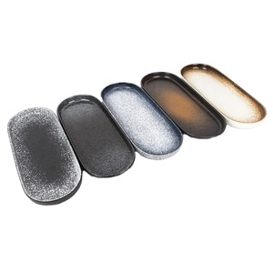 Assiette de service rectangulaire en céramique 12 pouces Plateau de service pour dîner <span class=keywords><strong>Shushi</strong></span> Parties Dessert Apéritif Passe au lave-vaisselle - Product Image 3