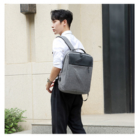 QXMOVING Sac à dos pour ordinateur portable 3 en 1, durable et pas cher, avec charge USB, pour ordinateur, école, étudiants, hommes, femmes, voyages, randonnée