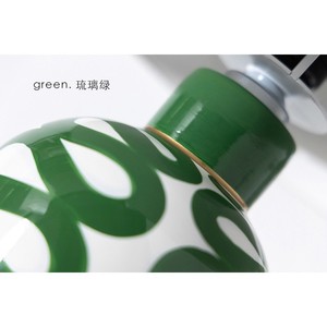 Ceramic Mushroom Table <b>Lamp</b> Glazed Green E26 <b>LED</b> Ambient <b>Light</b> For Reading Living Room - Product Image 3