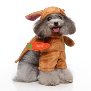 Navidad Halloween Chucky perro disfraz gran oferta divertida mascota perro ropa Chucky muñeca sosteniendo cuchillo Halloween mascota perro disfraz - Product Image 3