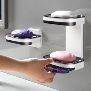 Customizable No-Drill Wall-Mounted Holder With <b>Drip</b> <b>Tray</b> - Self-Draining Bathroom Soap Dish for Promotional Gifts - Product Image 4