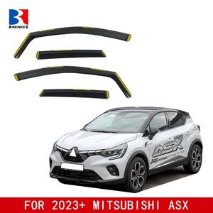 Déflecteurs de vent encastrés pour vitres de voiture, pare-soleil et protection contre la pluie pour Mitsubishi ASX 2023 - Product Image 2