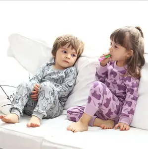 Sonbahar toptan Çocuk Pijama Setleri % 100% Pamuklu Çocuk Pijama Moda 3D Çocuklar Pijama Toptan pijama çocuklar