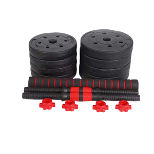 Set de Equipos de Gimnasio en Casa, Barra, Kettlebell, Soporte para Flexiones, Combo de Mancuernas Ajustables de 10kg, 15kg, 20kg con Peso Libre - Product Image 1