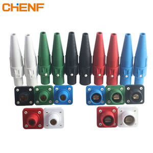 Chenf Power CEE 600V 400A 200A มีสีสันตัวผู้ปลั๊กและซ็อกเก็ตอุตสาหกรรมเสาเดี่ยวแชสซีตัวเชื่อมต่อ COM-LOCK - Product Image 6