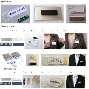 Hot Bán Neodymium Công Nghiệp Nam Châm Từ Nút Huy Hiệu/Vòng Tên Nam Châm Bộ Cho ID Phù Hiệu - Product Image 5